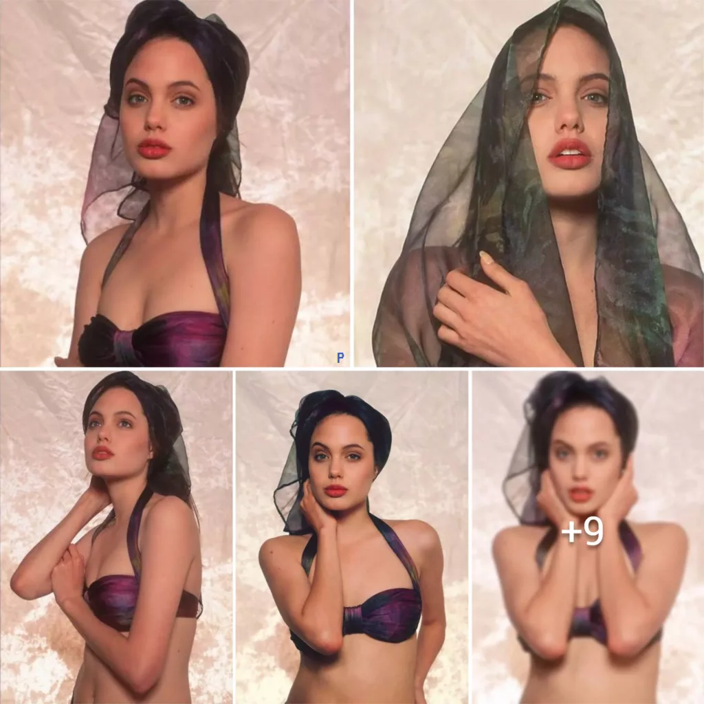 “Unveiling the Captivating and Sensual Snapshots of Angelina Jolie in Lingerie at a Tender Age of 16”